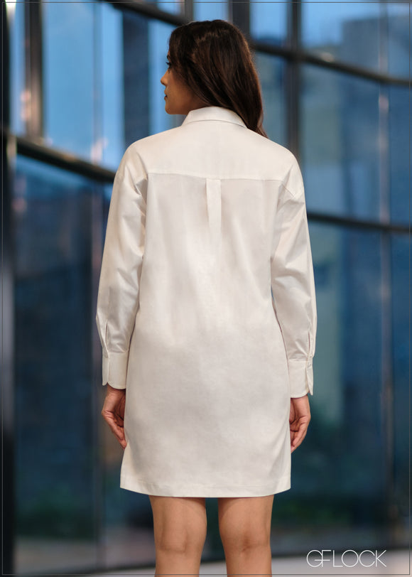 Long Sleeve Shirt Dress - 091023