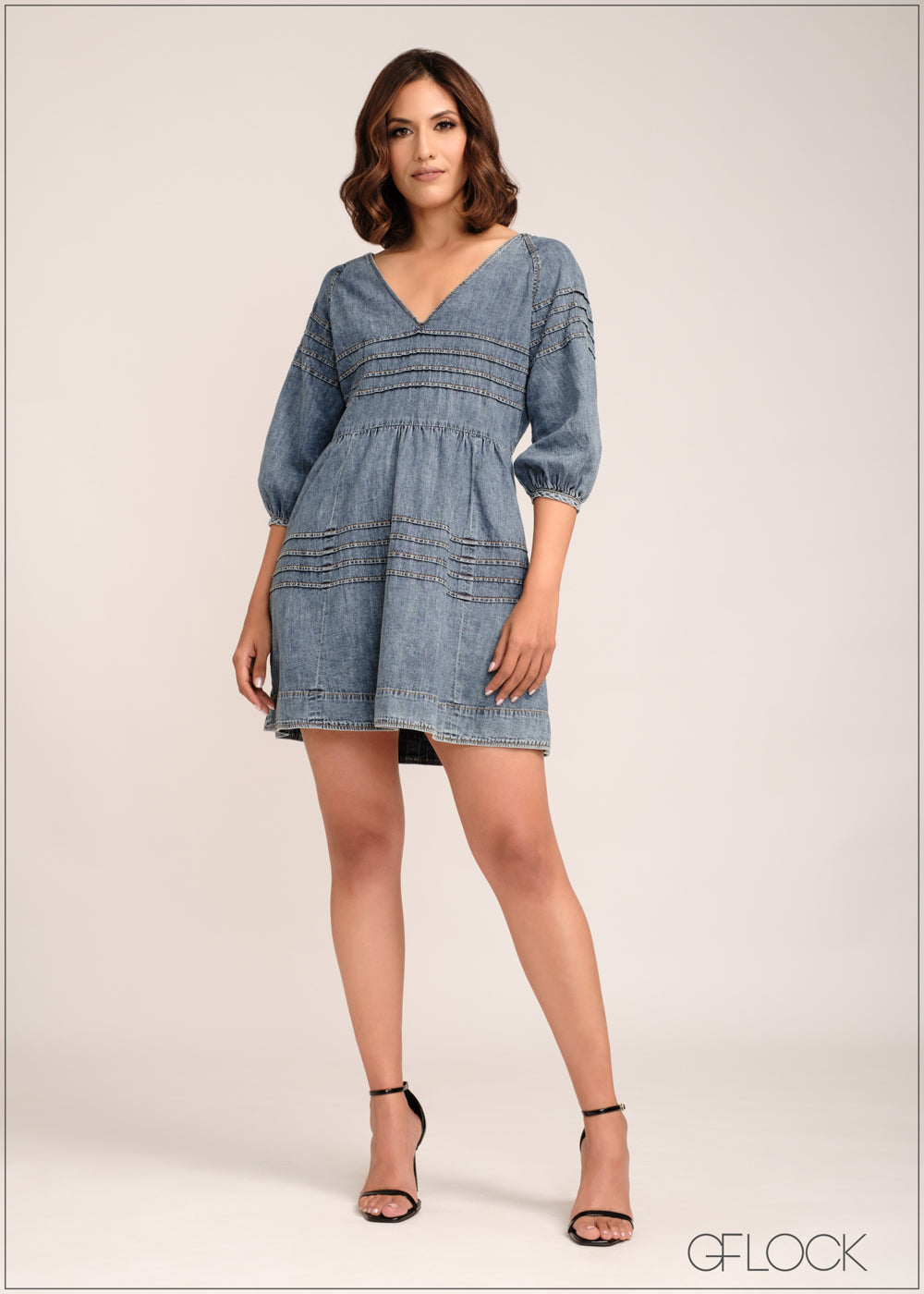 Denim Dress - 150124 - GFLOCK.LK