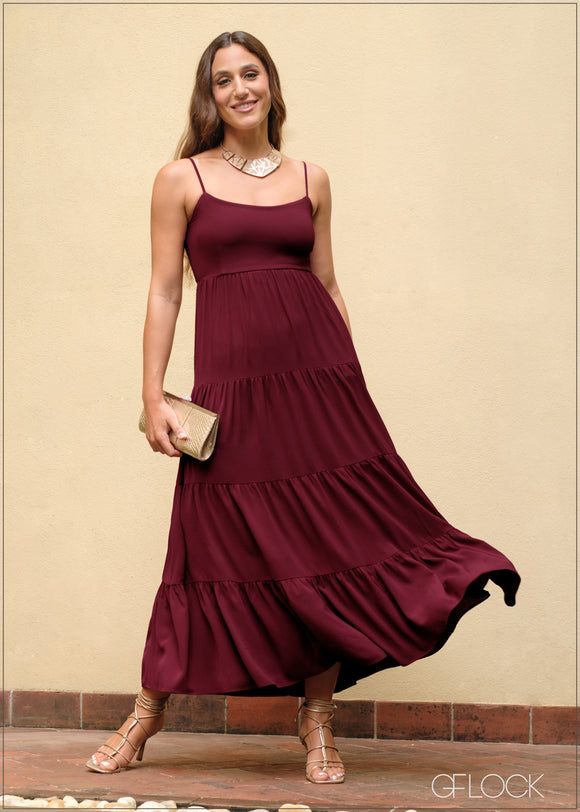 Tiered Layered Maxi Dress - 300824