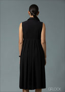 Front Zipper Detail Dress - 220925