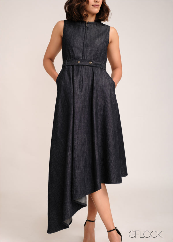 Denim Dress - 141223 - 01 - GFLOCK.LK