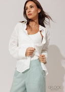High Waist Stretch Linen Pant - 120826