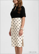 Collared Two-Toned Mini Dress - 051026