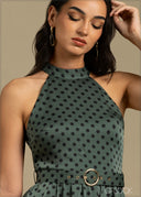 Halter Neck Maxi Dress - 240925