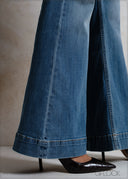 Dark Blue Bootcut Jean - Long Length - 140526