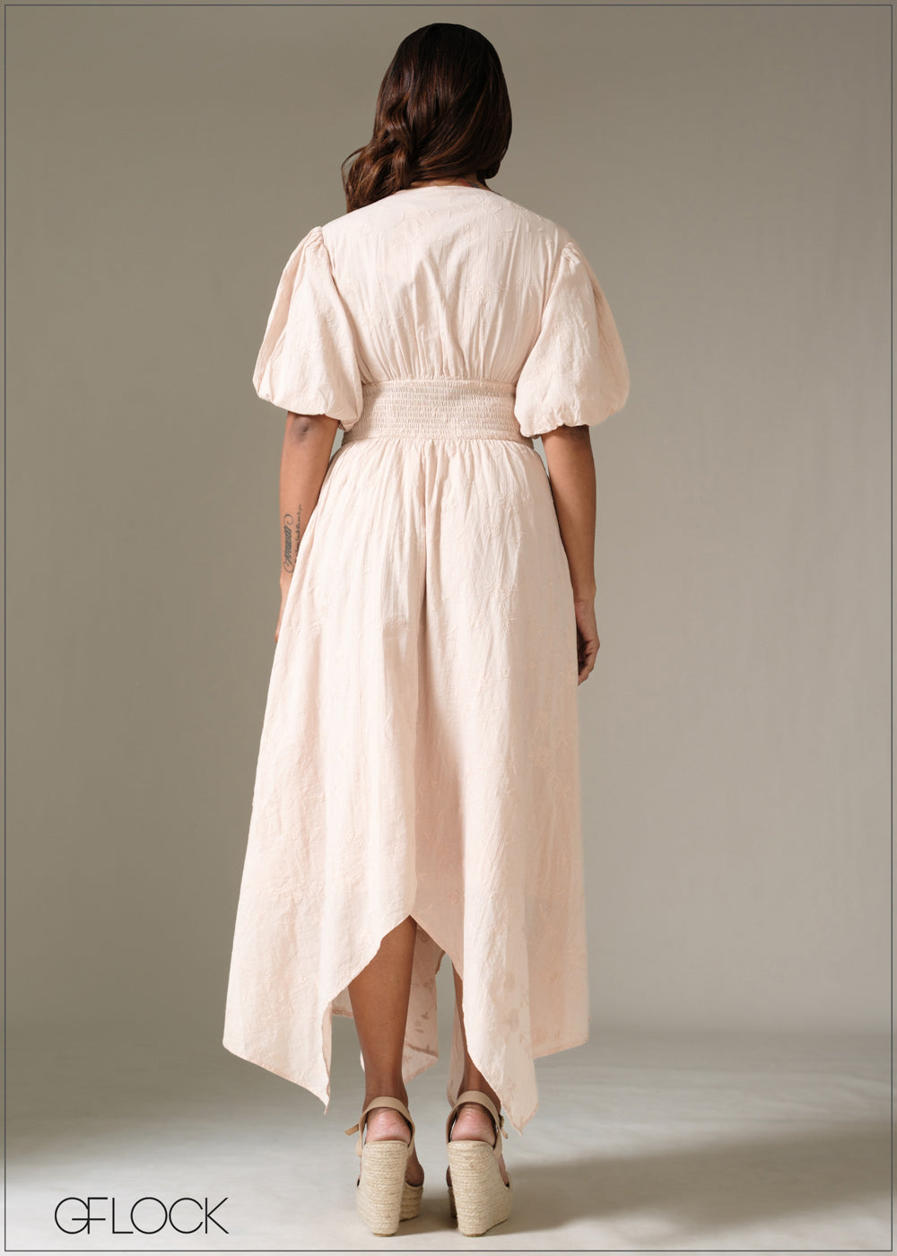 Smocking Detailed Dress - 231225