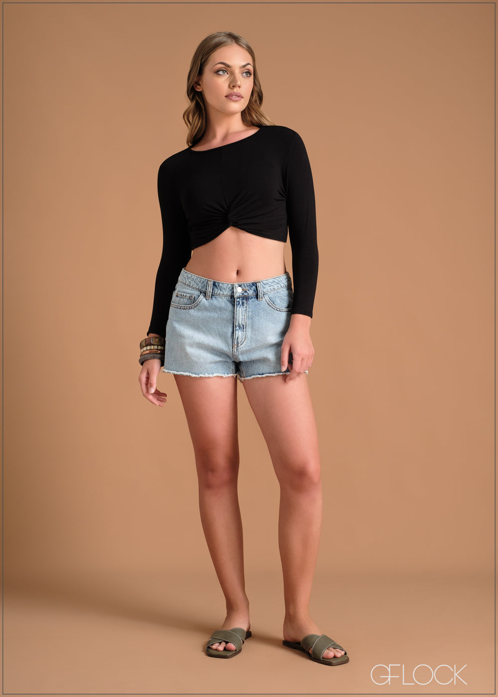 TWIST DETAILS CROP TOP  - 220324