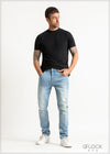 Light Wash Slim Jean - Short Length - 091224