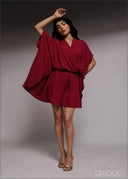 Twist Detail Oversized Top - 220526