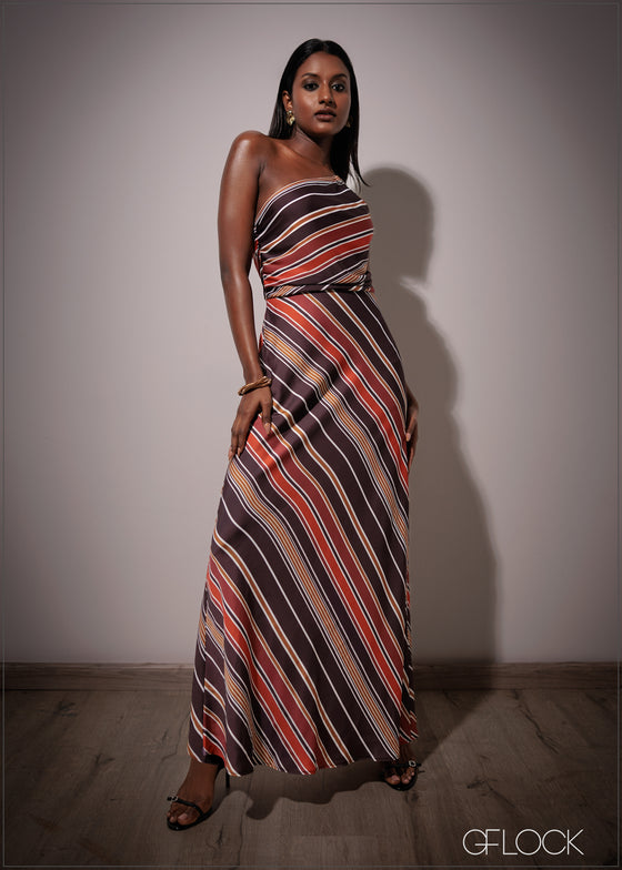 One Shoulder Asymmetric Dress - 211225