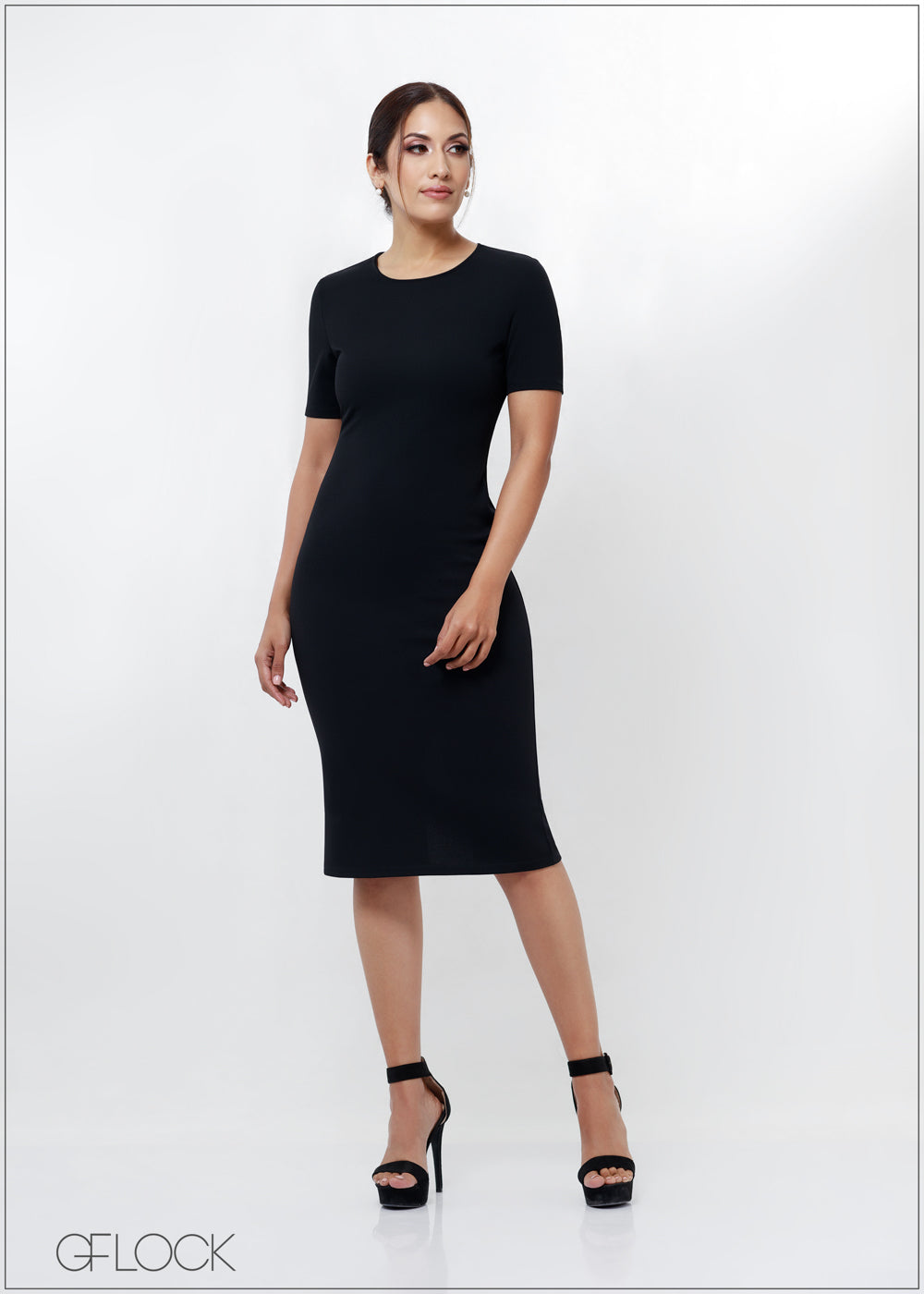 Short Sleeve Midi Dress - 030723