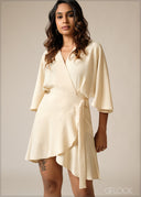 Ring Detailed Mini Dress - 300626