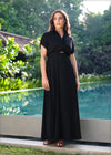 Tie-Back Maxi Dress With Pockets - 240524