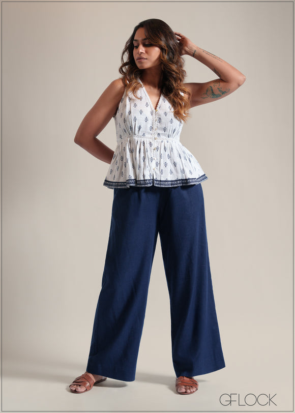 Linen Drawstring Pant - 250825