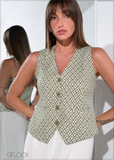 Printed Waistcoat - 070926