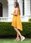 Sleeveless High-Low Dress - 040823