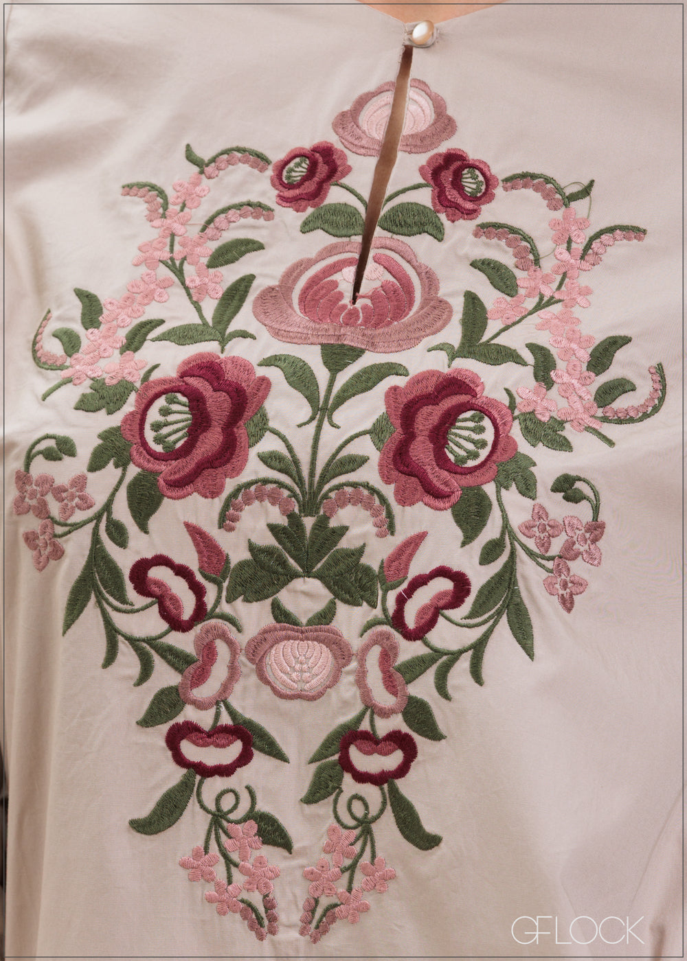 Embroidered Long Sleeve Dress - 070425