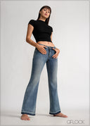 Low Waist Bootcut Jean - Short Length - 120426