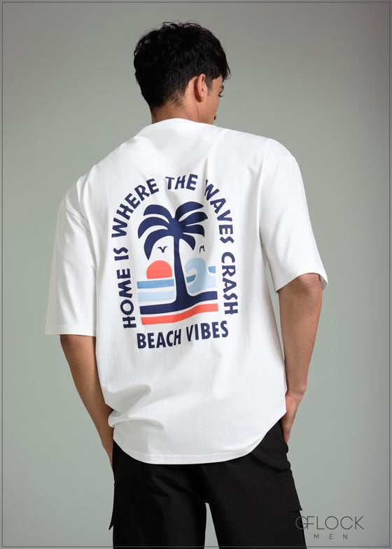 Printed Oversize T-Shirt - 100126