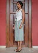 Arc Linen Skirt - 210926