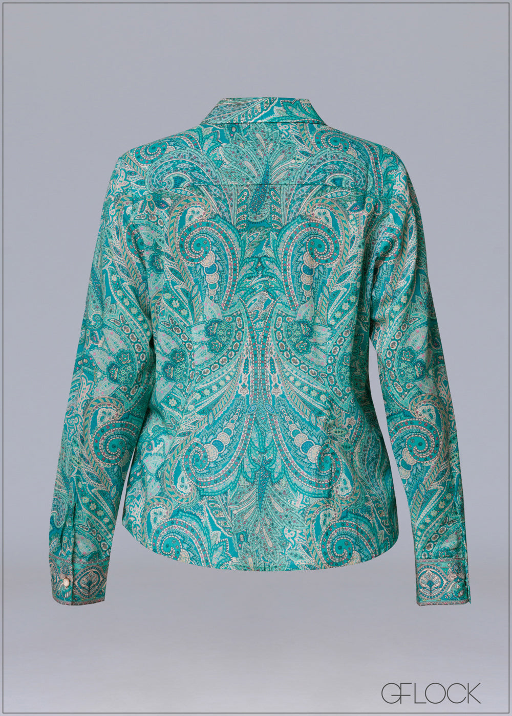 Aqua Printed Shirt - 231125