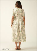 Printed Midi Dress - 270726