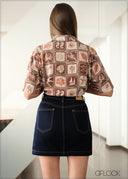 Denim Short Skirt - 141225