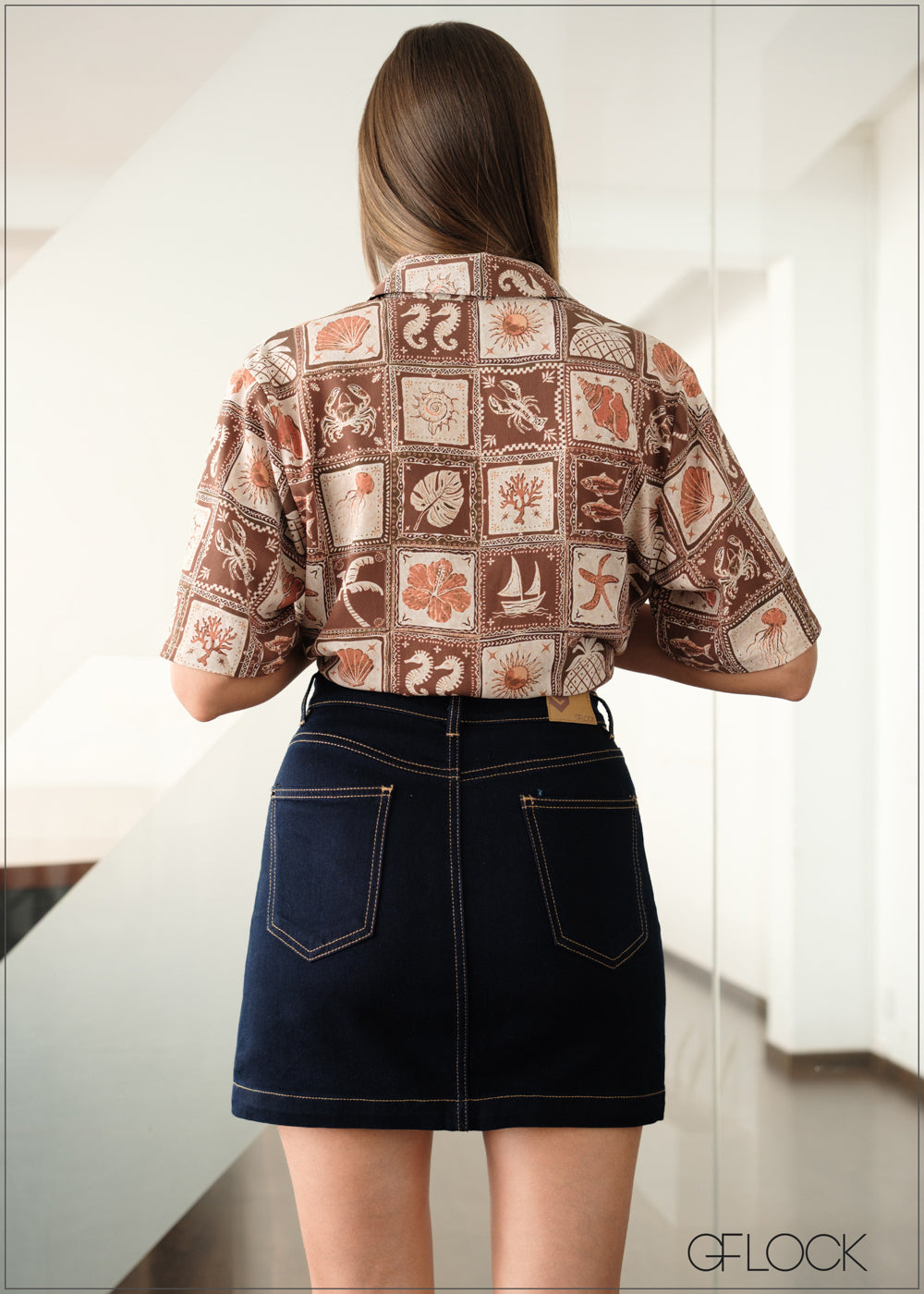 Denim Short Skirt - 141225