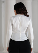 Front Wrap Detailed Top - 090625