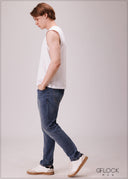 Light Wash Slim Jean - Short Length - 110326D