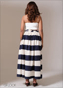 Stripped Skirt - 101125