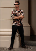 Normal Collar Short Sleeve Shirt - 130825