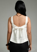 Tie-Back Linen Top - 271026