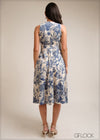 Knot Detailed Midi Dress - 101025