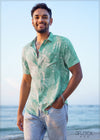 Short Sleeve Printed Viscose Shirt - 280423
