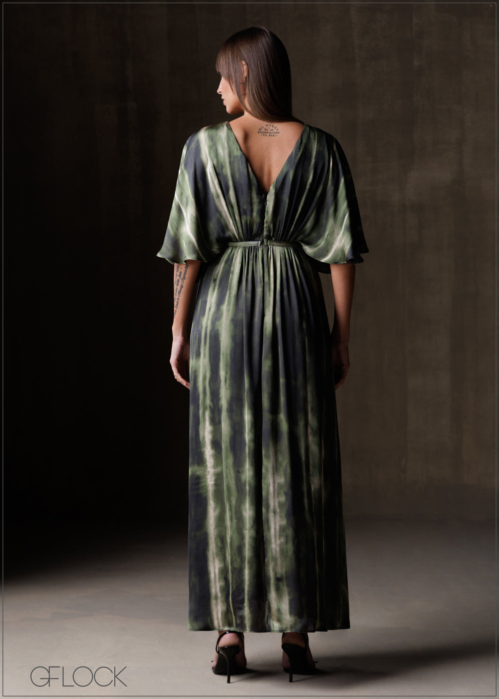 Chain Detailed Maxi Dress - 191225