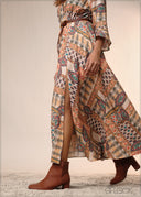 Boho Slit Dress - 040426