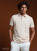 Embossed Collar Polo T-Shirt - 080425