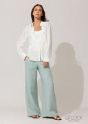 High Waist Stretch Linen Pant - 120826