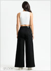 Black Denim Flared Pant - 100325