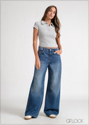 Collared Crop Top - 110626