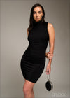 Ruch Detailed High Neck Mini Dress - 080925