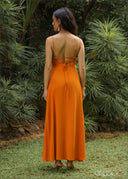 Backless Strappy Maxi Dress - 090526