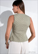 Printed Waistcoat - 070926