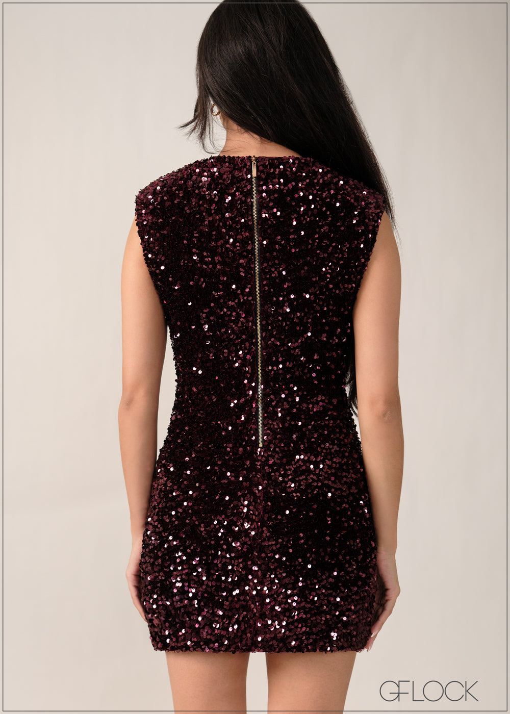 Shoulder Detail Mini Dress - 261225E