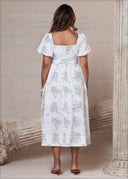 Printed Midi Dress - 201025