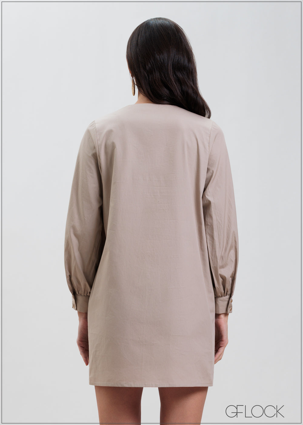 Embroidered Long Sleeve Dress - 070425