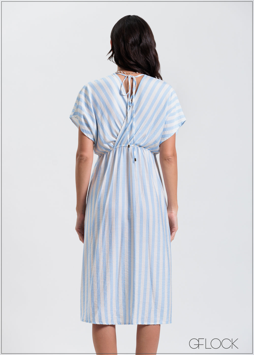 Stripe Printed Maxi Dress - 310325