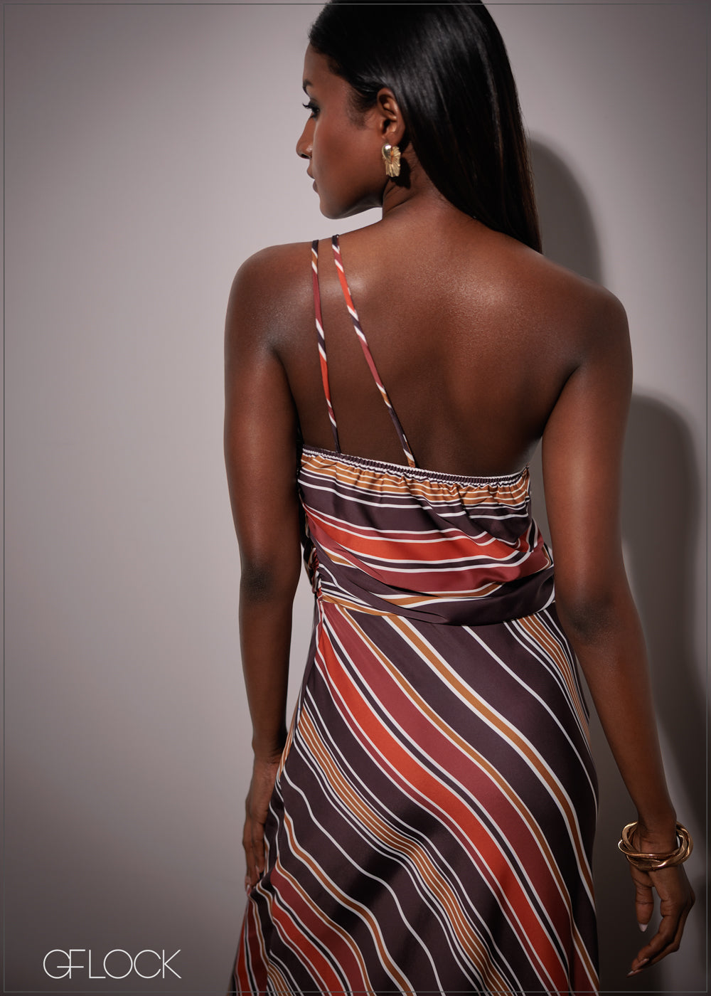 One Shoulder Asymmetric Dress - 211225