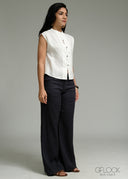 Button Down Linen Top - 271026